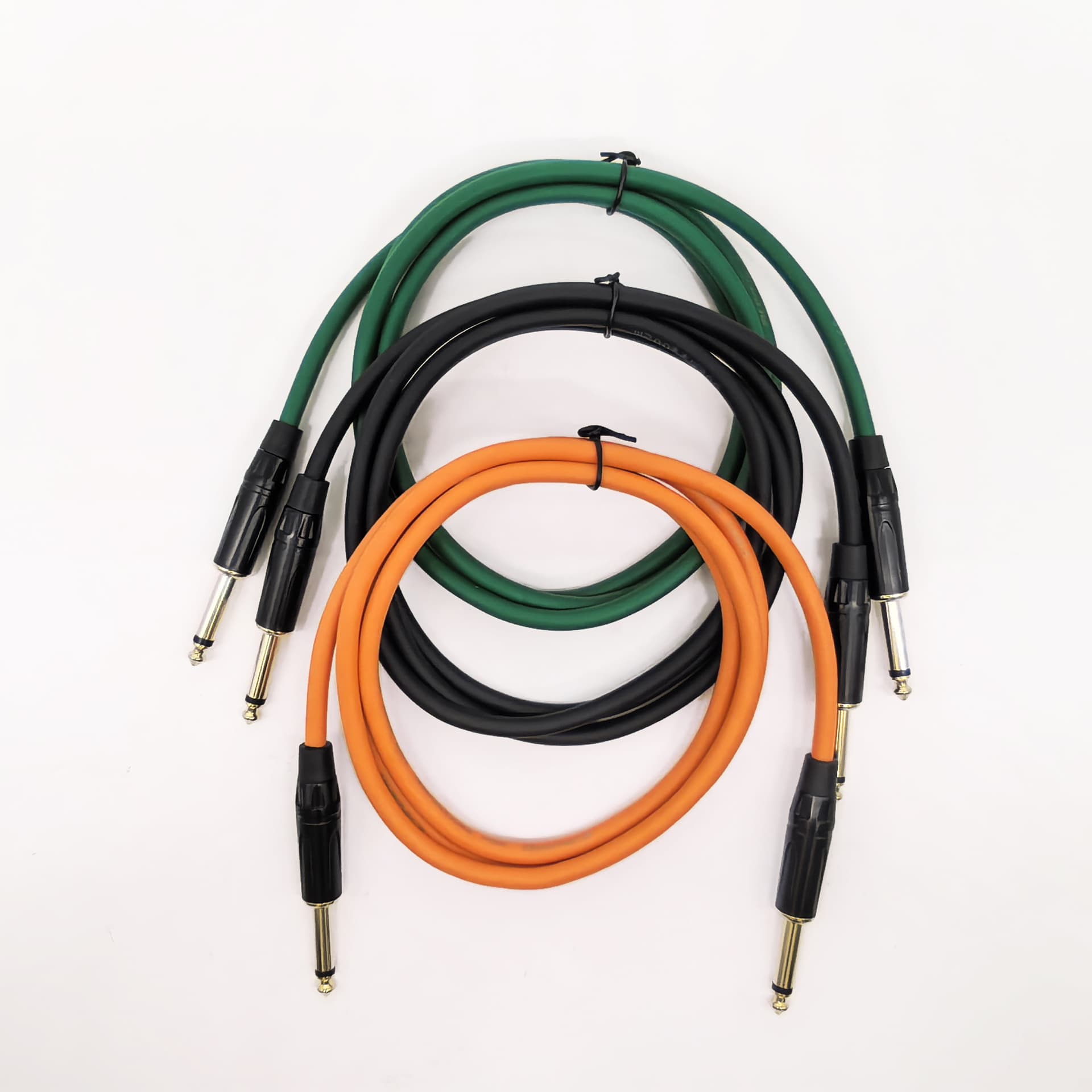 Supply of 1.5m Large Two-Core 6.5 to 6.5 Audio Cables, Mono 6.35 One-To-One Audio Guitar Microphone Cable