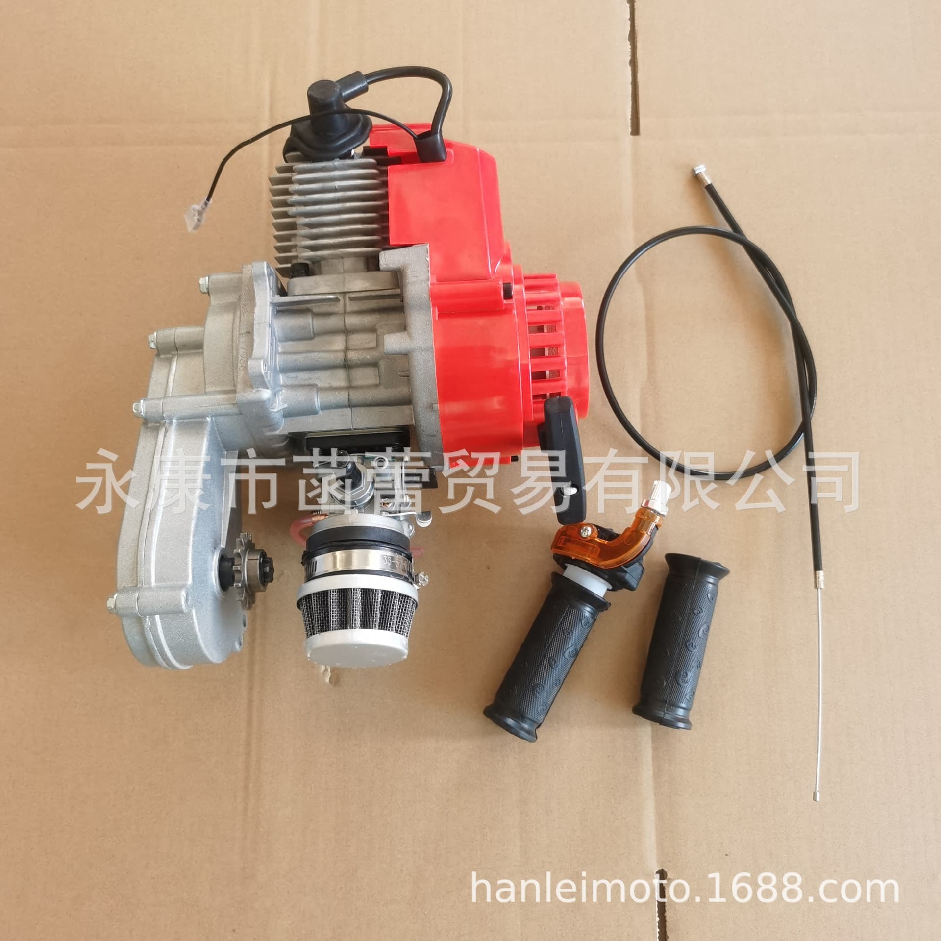 Motorcycle Parts Two-Stroke Mini Dirt Bike LYA Small Four-Wheel ATV Gasoline Engine Visible Throttle