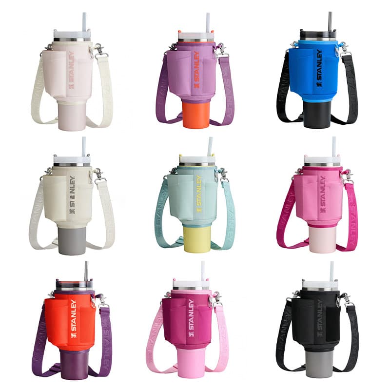 Cross-border in-stock Stanley car cup sleeve 40oz single shoulder sling water bottle bag keychain phone pouch