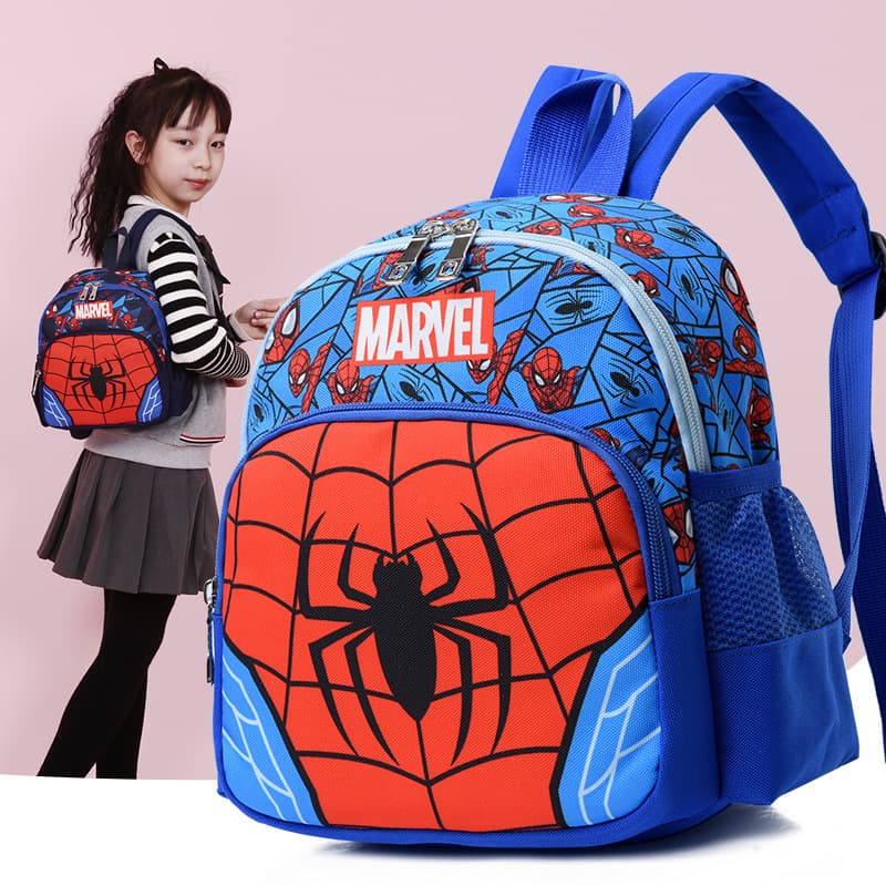 New Spider-Man Cartoon Backpack for Kindergarten Boys, Cute Trendy School Bag for Ages 2-5, Cross-Border