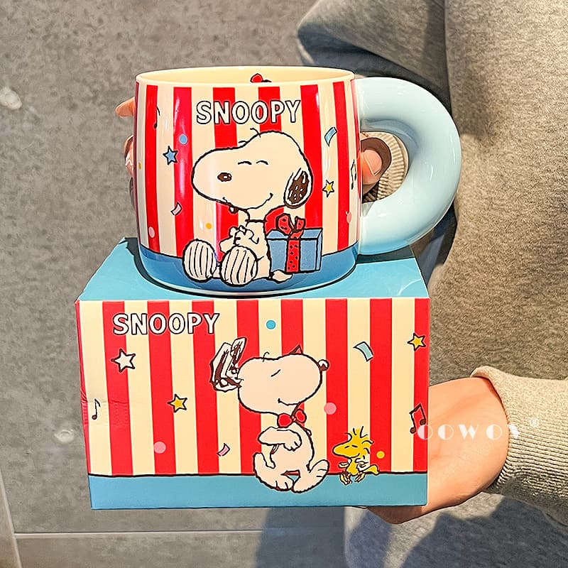 Snoopy Graduated Ceramic Mug New High Appearance Household Water Cup Couple Coffee Cup Birthday Gift