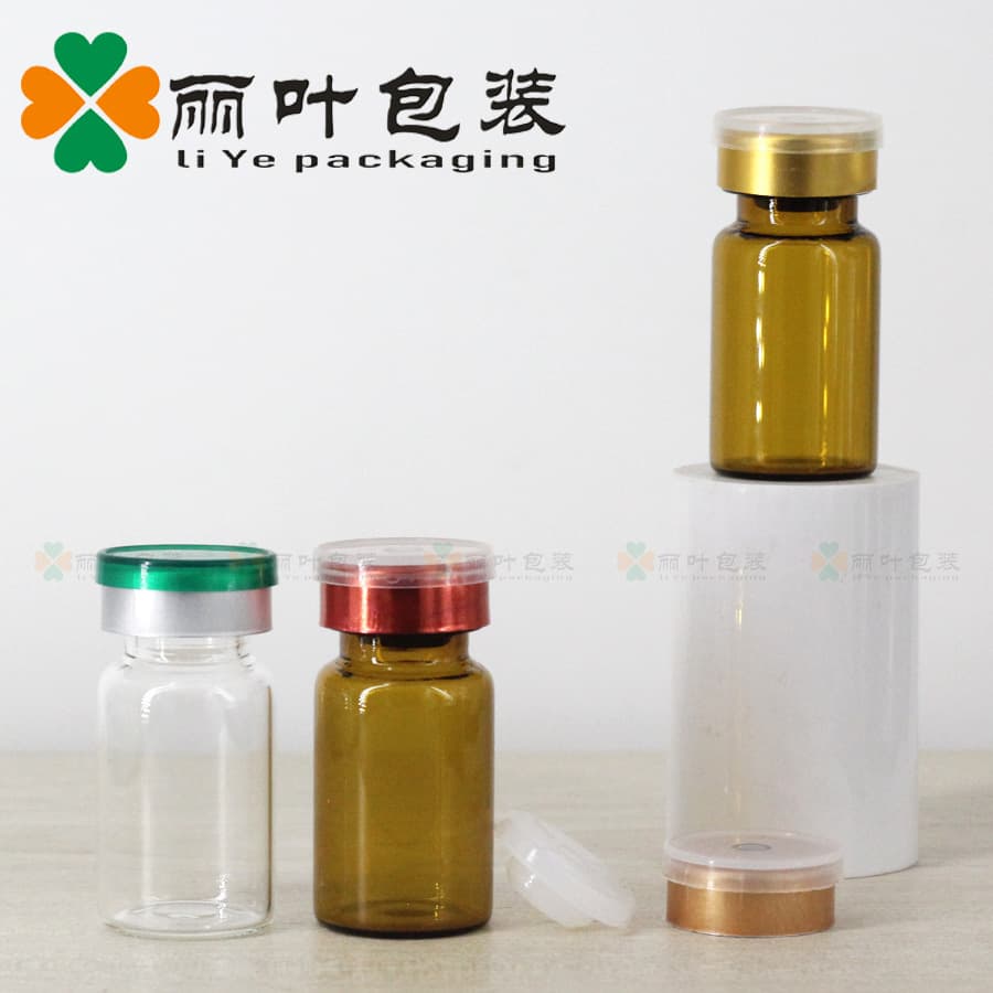 Medical-grade 7ml transparent penicillin vial, small freeze-dried powder bottle, hyaluronic acid serum snap-cap bottle, 7ml amber ampoule.