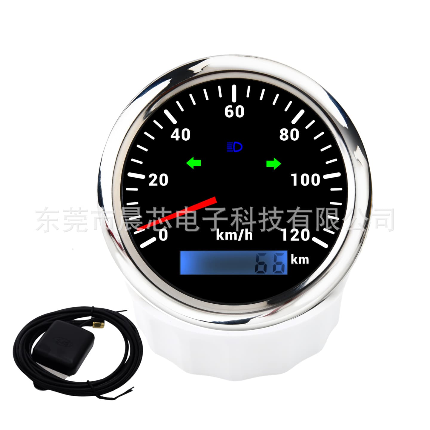 85mm car, RV, motorcycle, yacht, GPS signal speedometer, cumulative mileage, GPS speedometer with direction light