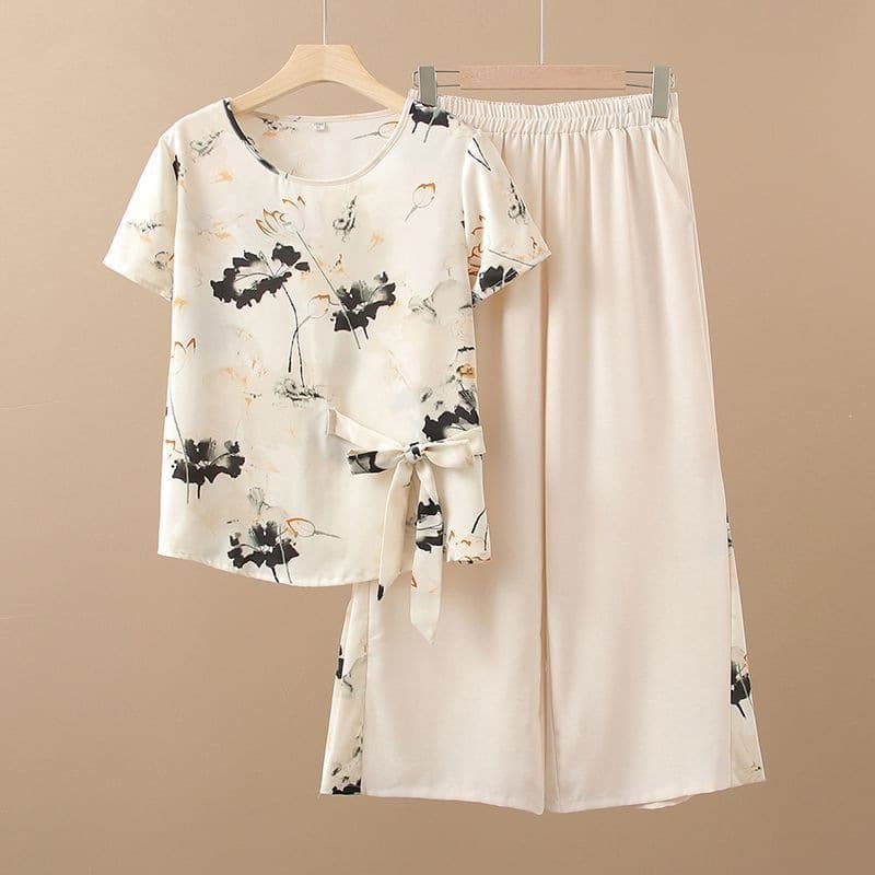Mother's Summer Set, Cool and Stylish, Trendy Mom Ages 40-50, Chiffon Summer Wear