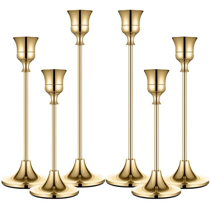 Nordic Creative Candle Holder, Gold Single Iron Candle Holder, Romantic Dining Table Decoration, Wedding Candle Holder, Metal Ornament