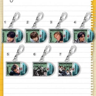 Original CORTIS New Album GREEN Merch An Geonho JAMES Jo Yansung Hyun Keychain 1925
