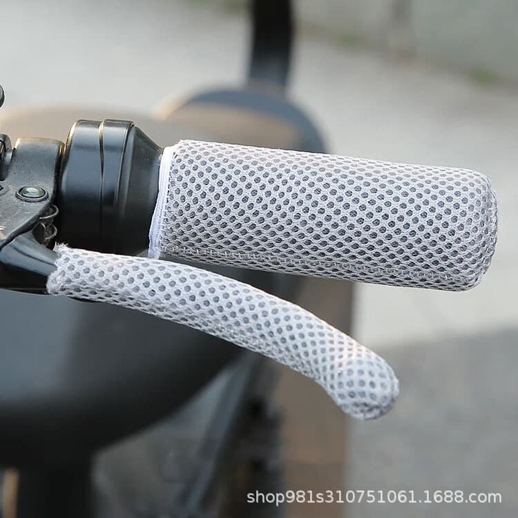 Four Seasons Universal Electric Vehicle Ice Silk Handle Cover Wholesale New Anti-Slip Sweat Absorbent Motorcycle Tricycle Handle Cover Factory