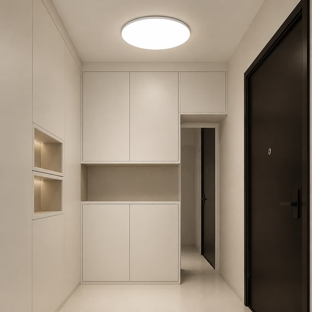 H Entryway Hallway Corridor LED Ceiling Light Bedroom Balcony Kitchen Bathroom Tri-Proof Seamless High-Brightness Lamp