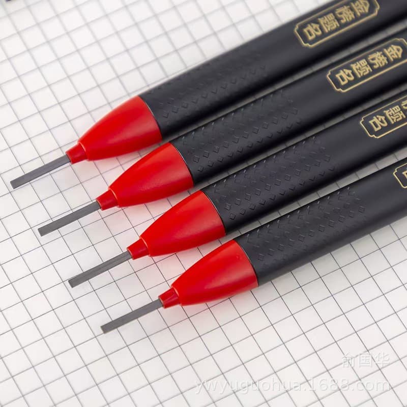 2B Exam Card Pencil for Test Answer Sheets, Machine-Readable Card Filling Pencil with Square Lead