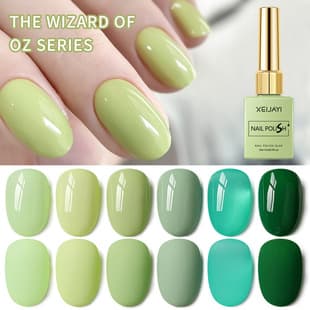 2025 New Style Elegant White-Enhancing Grass Green Avocado Green Solid Gel Polish for Nail Salons