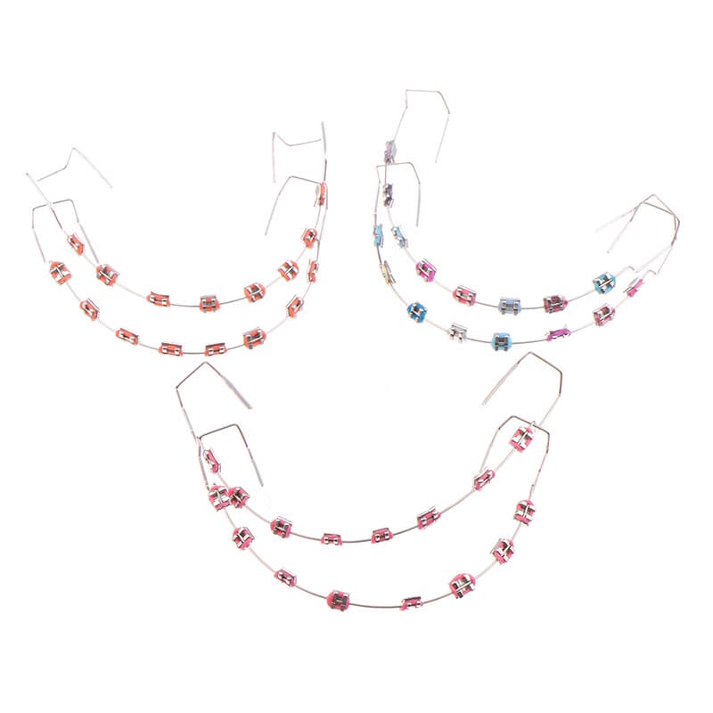 Cross-Border Hot Selling New Niche Dental Braces with Hooks, Individually Packaged Pair, 8-Piece Dental Oral Brace Protection