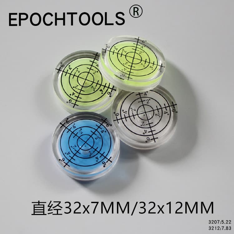Risux Large Diameter Universal Leveling Instrument Small Circular Leveling Bubble Device Beads Universal Scale