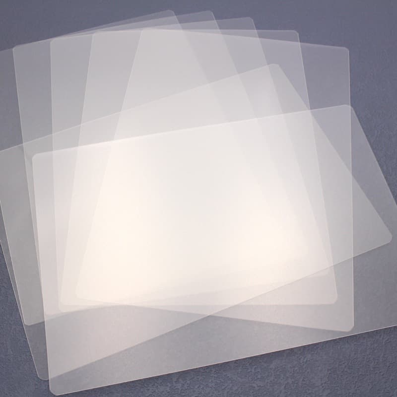 Wholesale 8K Exam Pad Student Writing Pad Single-Side Frosted Semi-Transparent Hard Plastic Pad Office Stationery