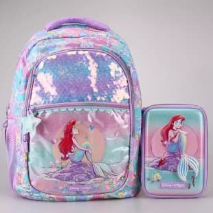 Australian Smiggle Large Backpack, Large Capacity Cartoon Outdoor Casual Bag for Primary and Secondary School Children