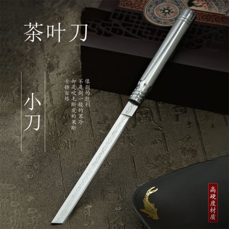 Carbon Steel Tea Knife Fruit Knife Tea Knife Home Steak Knife Outdoor Emergency Portable Concealed Camping Tool Knife