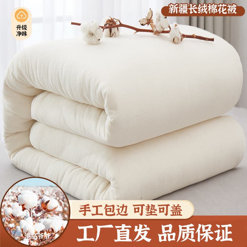 Xinjiang Cotton Quilt Long Staple Cotton Four Seasons Pure Cotton Quilt Core Spring and Autumn Quilt Winter Quilt Core Cotton Cushion Quilt Wholesale