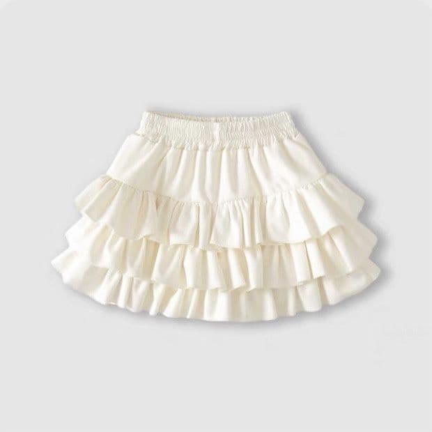 Girls' Short Skirt Spring Autumn 2024 Pleated Skirt Cake Skirt Children Korean Style Half Skirt