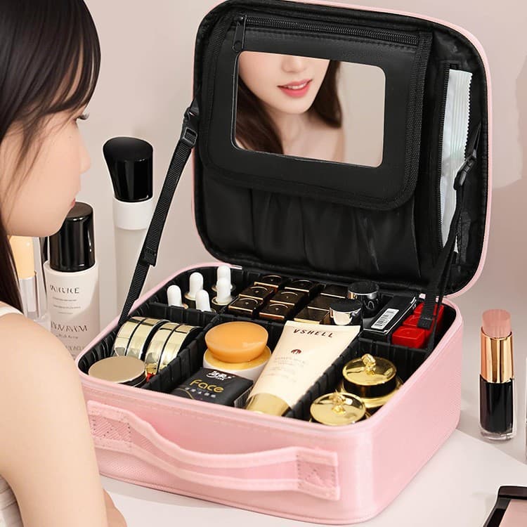 Cosmetic Bag for Women 2025 New Model Large Capacity Professional Travel Makeup Artist Makeup Cosmetics Portable Storage Bag