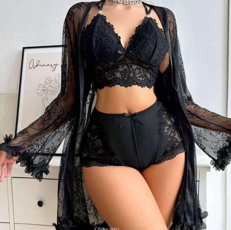 Orange Embroidery Lingerie Bra 2 Pc Set Buy Pay Source Agent