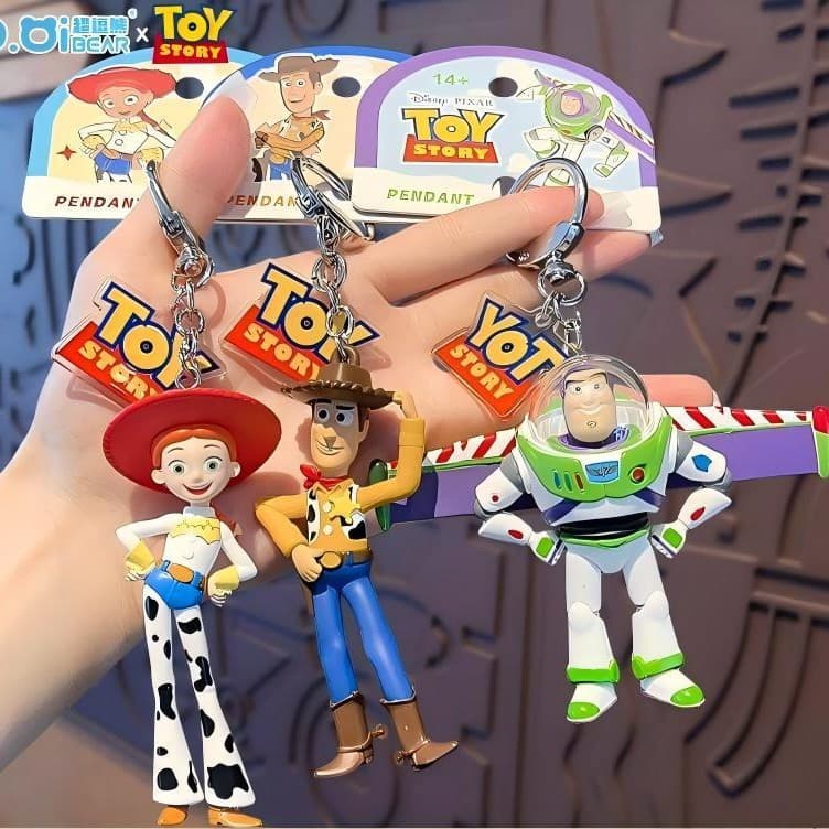 Genuine Toy Story PVC keychain doll small pendant high-looking anime doll bag hanging gift