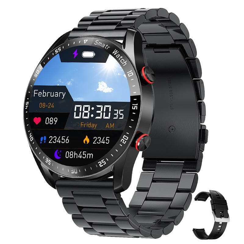 HW20 Smart Watch ECG+PPG Business Stainless Steel Strap 1.46-inch Large Screen Bluetooth Calling Smart Watch