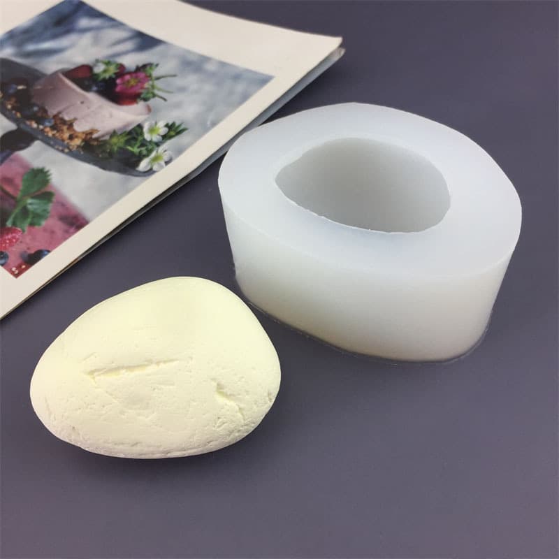 Faux Stone Pebble Silicone Mold for Fondant Cake, Chocolate, Aromatherapy Candle, Gypsum, Handmade Soap Decoration Mold