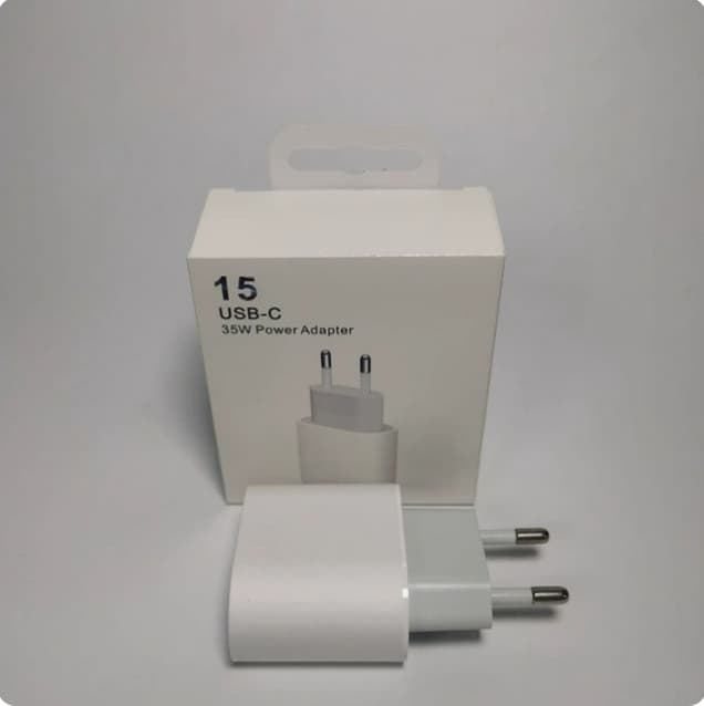 35W Fast Charger Adapter for iPhone 15 pro Apple 14 Phones European Regulation Charger Head 12W US Regulation Compatible