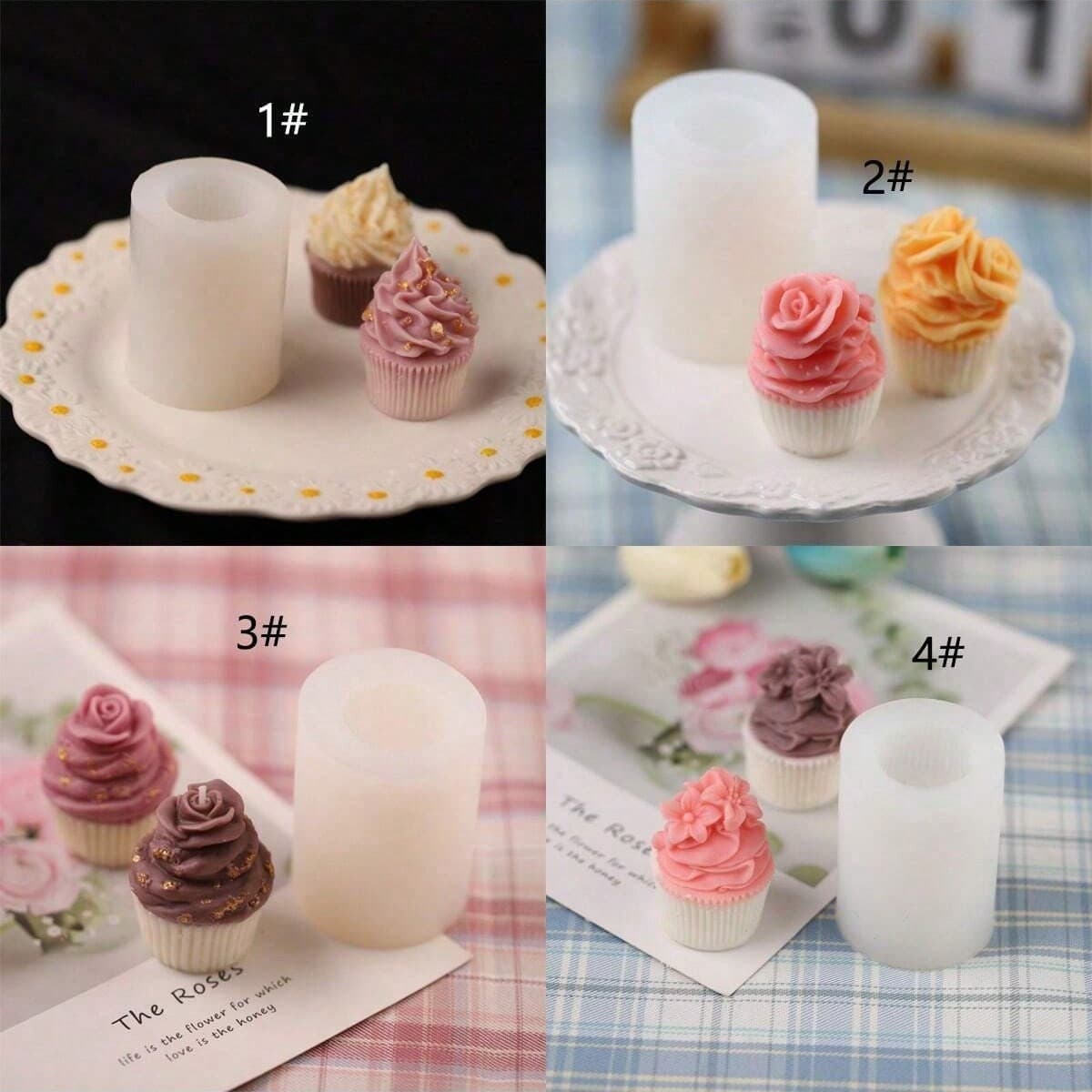 Aromatherapy Candle Silicone Mold DIY Plaster Diffuser Stone Baking Cake Decoration Candle Mold