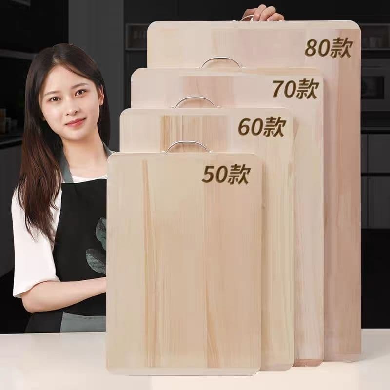Thick Willow Wood Cutting Board for Home Kitchen, Extra Large Rolling and Kneading Dough Board, Chopping Block