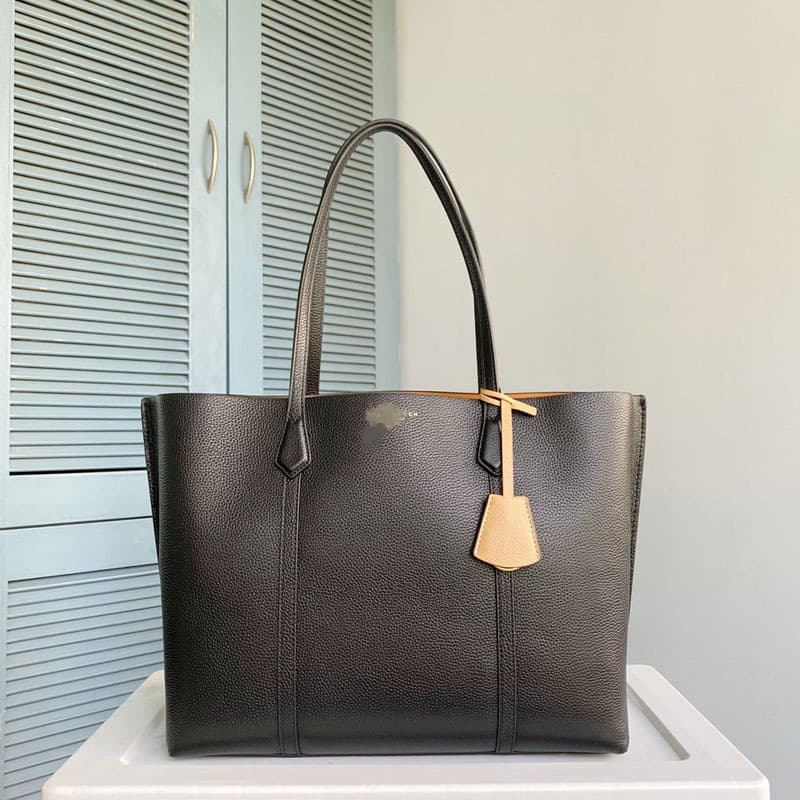 TB Women's Bag 2025 New Tote Bag Large Capacity Genuine Leather Cowhide Commuter Versatile One-Shoulder Bag Large Handbag
