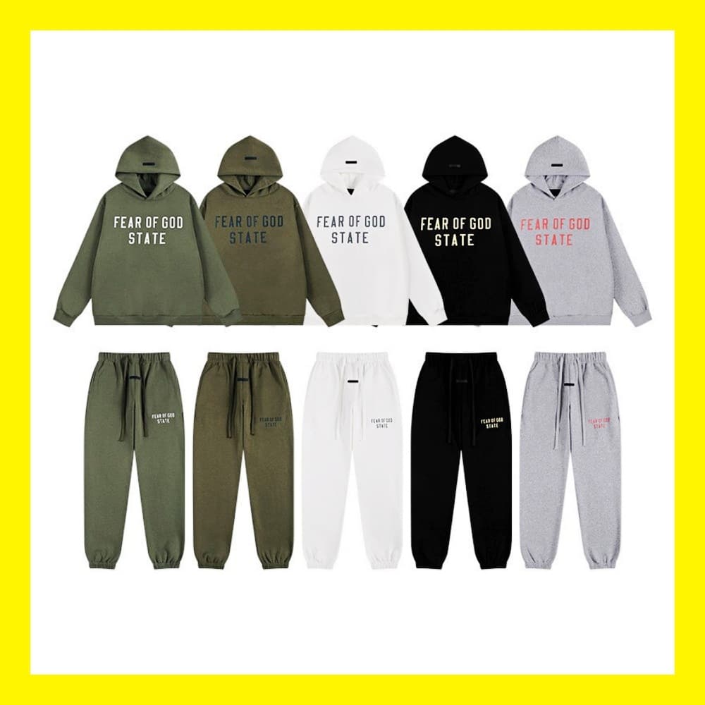 FEAR OF GOD Essentials Hoodie Fleece-Lined Unisex FOG High-Street Loose Fit Jacket
