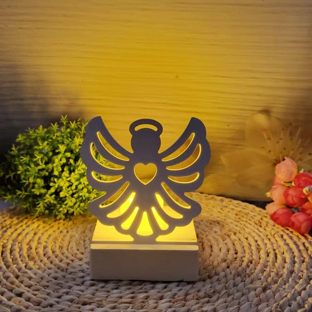 S0880 Hollow Angel Plug-in Decorative Cement Plaster Mold DIY Silicone Mold