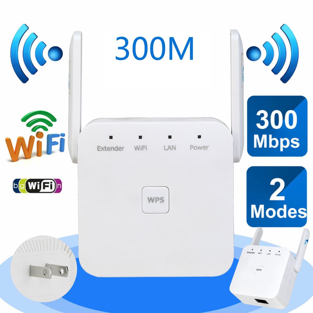 300M Network Repeater Signal Booster WiFi Range Extender WPS Repeater WiFi Signal Amplifier