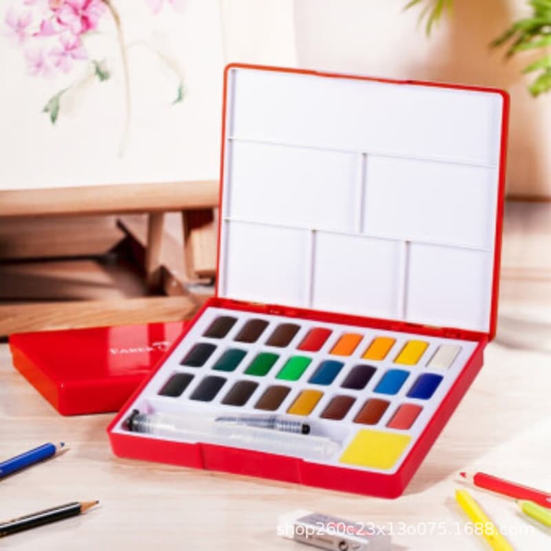 Faber-Castell Solid Watercolor Paint Portable Watercolor Set
