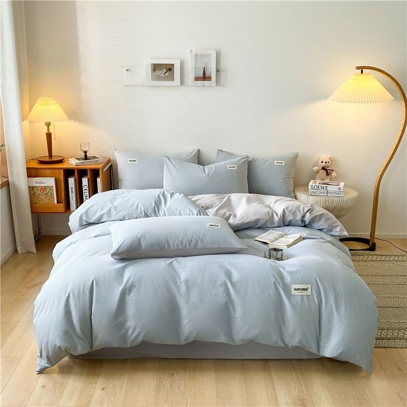 Duvet cover, single/double size, 200230, single 1.5m student dormitory, simple solid color, factory supply chain wholesale.