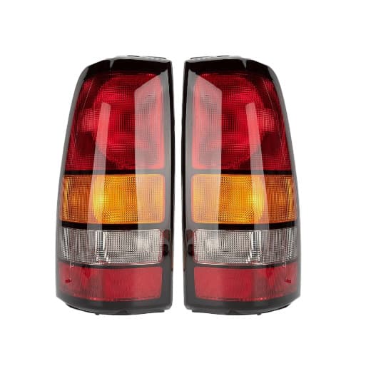 Compatible with 99-06 Chevy Silverado 1500 99-03 GMC Sierra Black Line Tail Lights