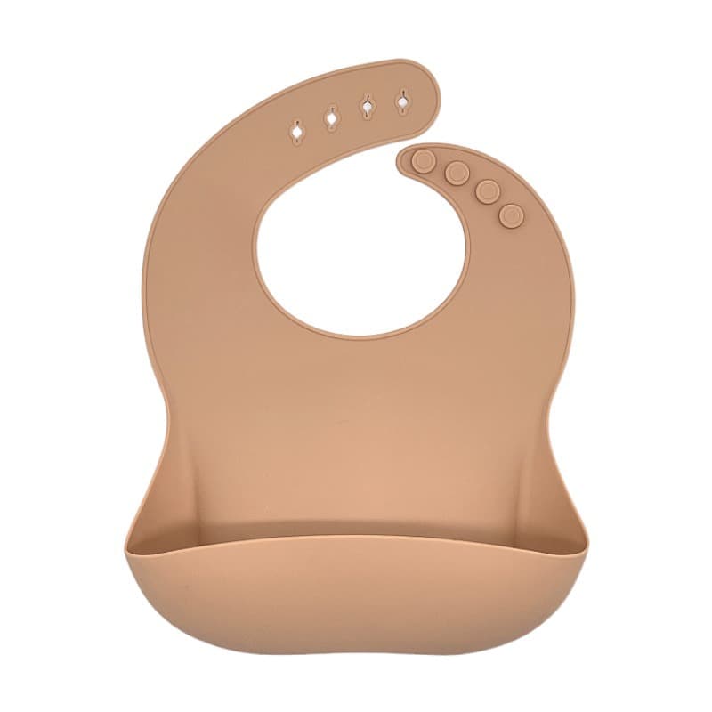 Baby Silicone Bib with Pocket, Waterproof, No-Wash, Ultra-Soft Drool Bib for Infants, Wholesale