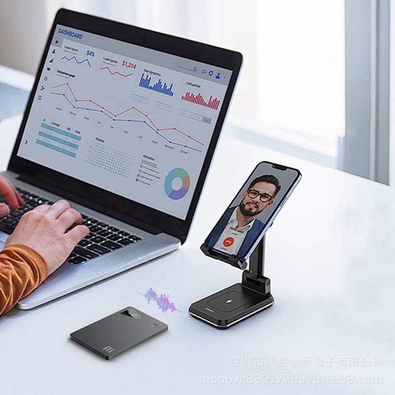 New AI Voice Recorder Translator Magnetic Recording Transcription Multilingual Translator Type-C Charging