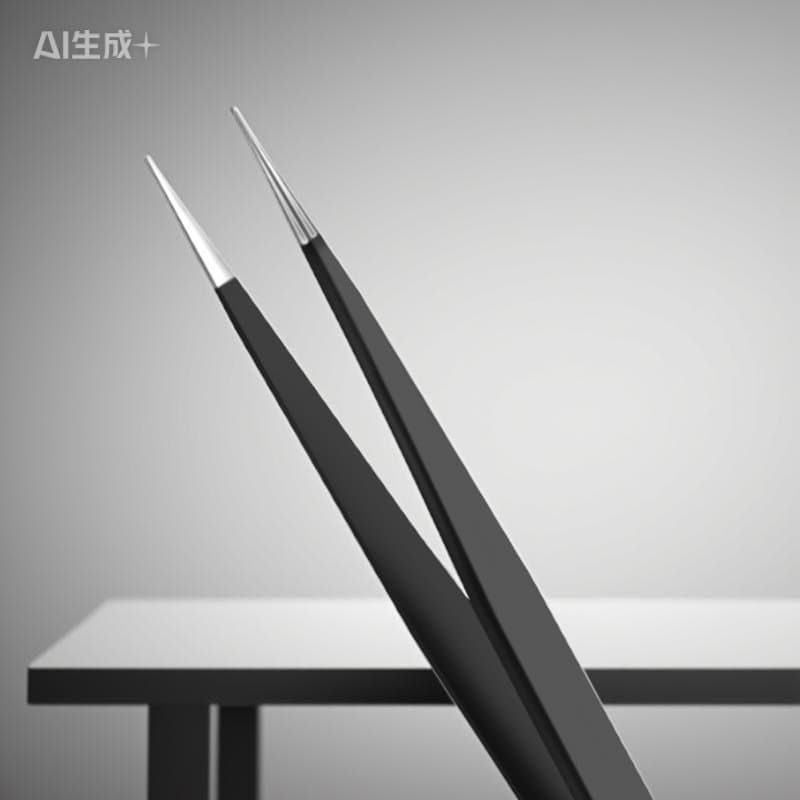Direct selling stainless steel tweezers straight tip electronic tweezers precision thickened anti-static tweezers pointed elbow tweezers beauty tweezers