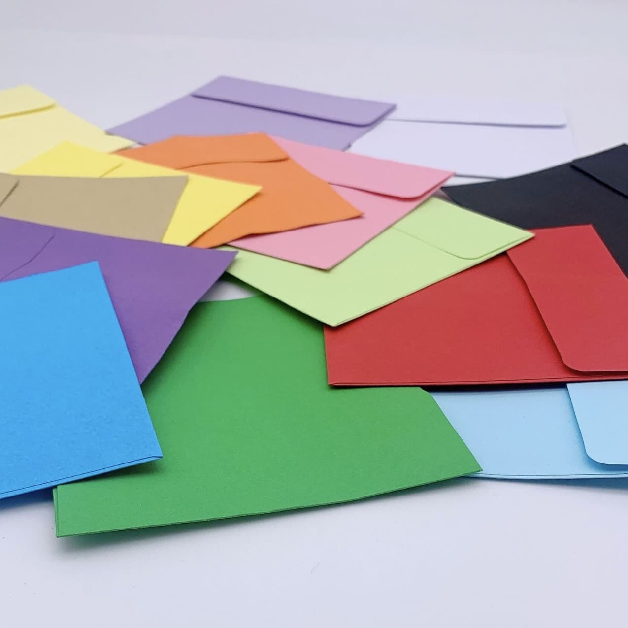 Colorful candy-colored small envelopes 10*10 square solid color small envelopes greeting card envelope invitation letter membership card envelope