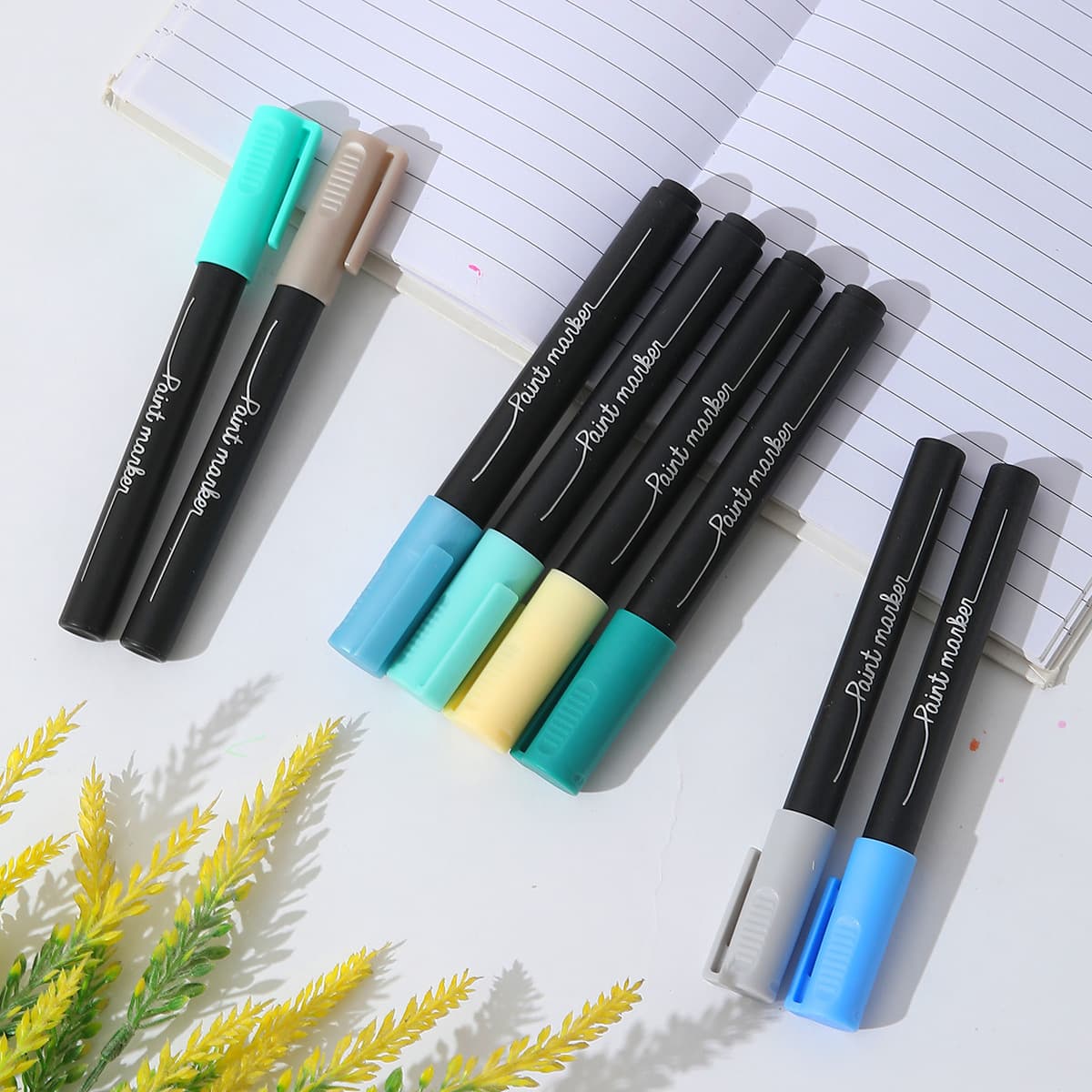 Large capacity acrylic valve markers for graffiti, painting, waterproof, quick-drying paint pens