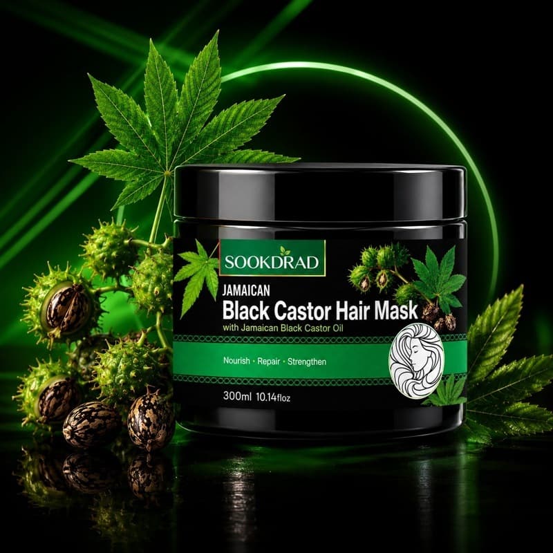 Cross-border hair mask Jamaican black castor oil hair mask nourishes, repairs and smoothes hair TEMU Amazon Foreign Trade
