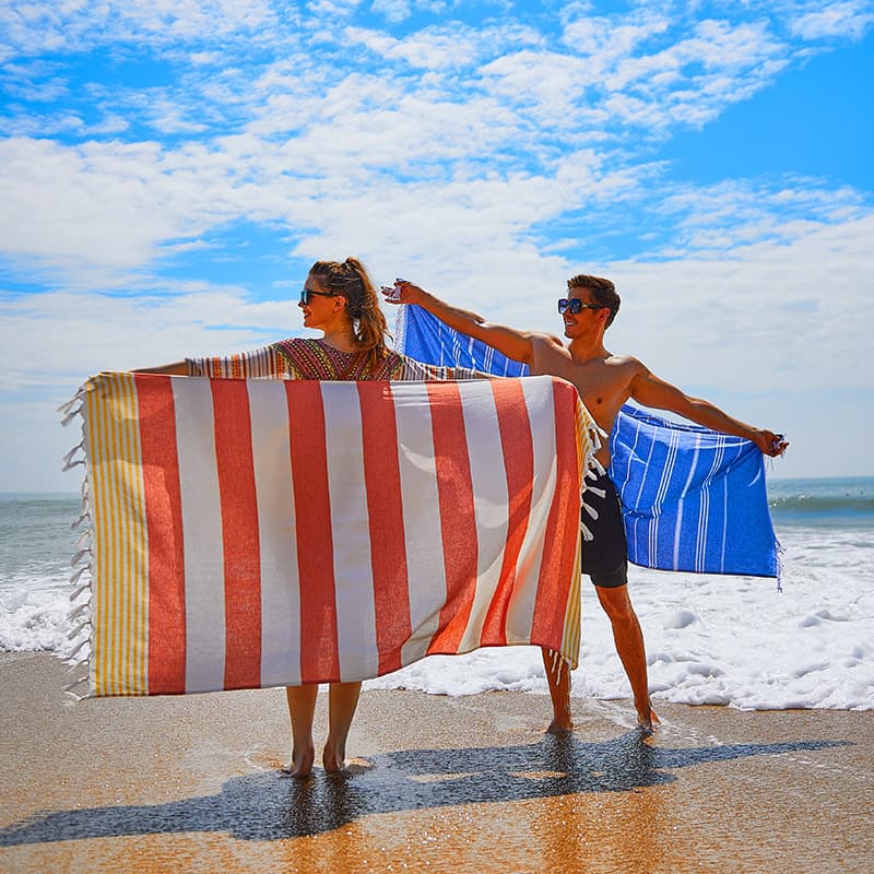Turkish Towel Cross-border Wholesale Custom Beach Towel Bath Towel Absorbent Large Beach Mat