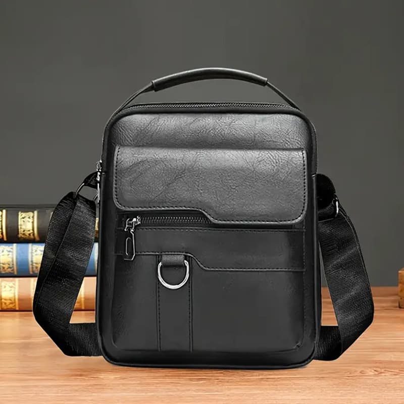 Men's Shoulder Bag Premium Large Capacity Business Messenger Bag Trendy Backpack Handbag