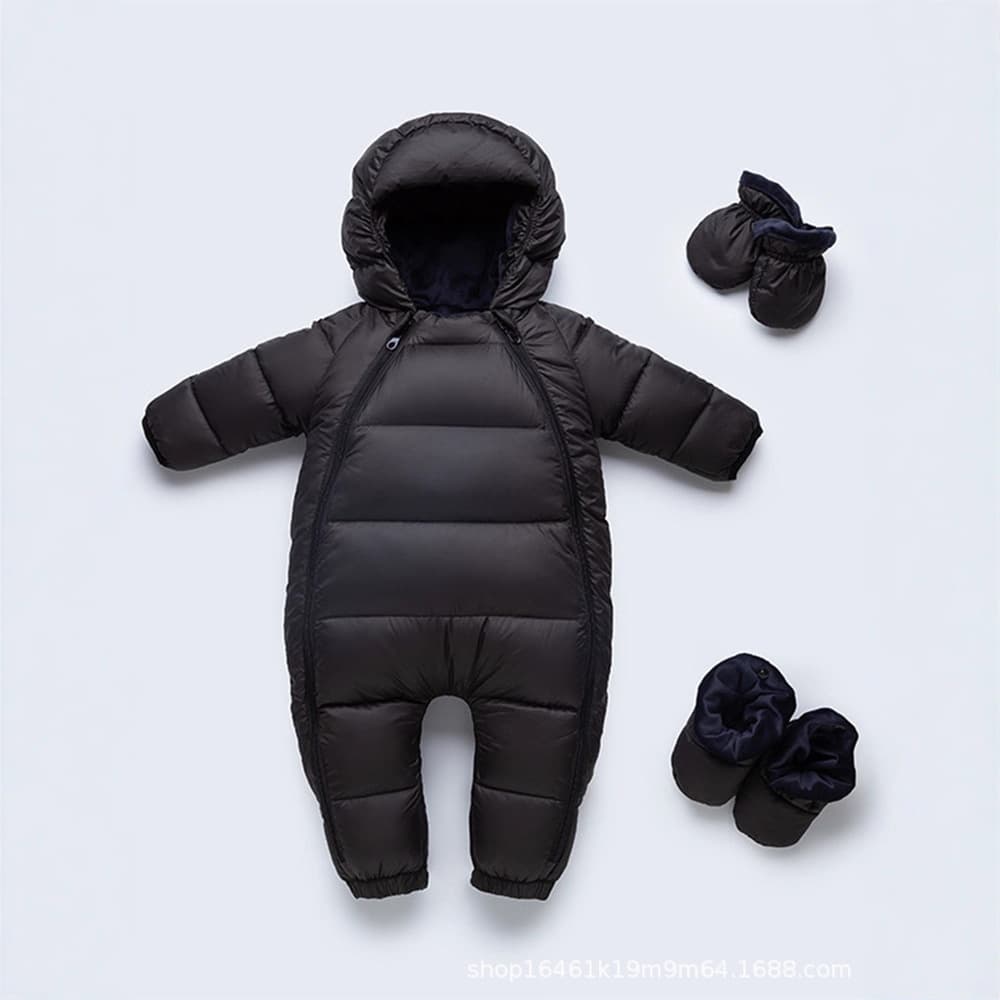 Baby Down Jumpsuit Thickened Outwear Newborn Carrier Suit Romper Crawling Outfit Winter Clothing
