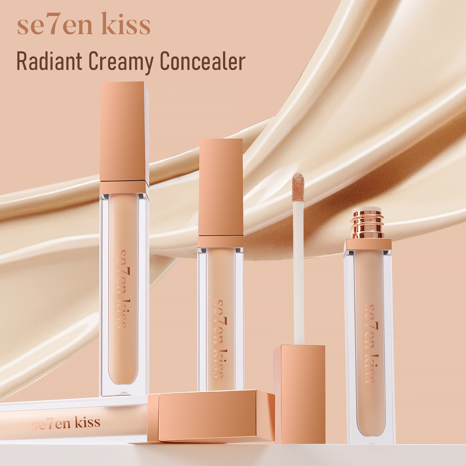 Cross-border Trade Glossy Cream Concealer Liquid Cover Spots Dark Circles Long-lasting Waterproof Foundation Concealer