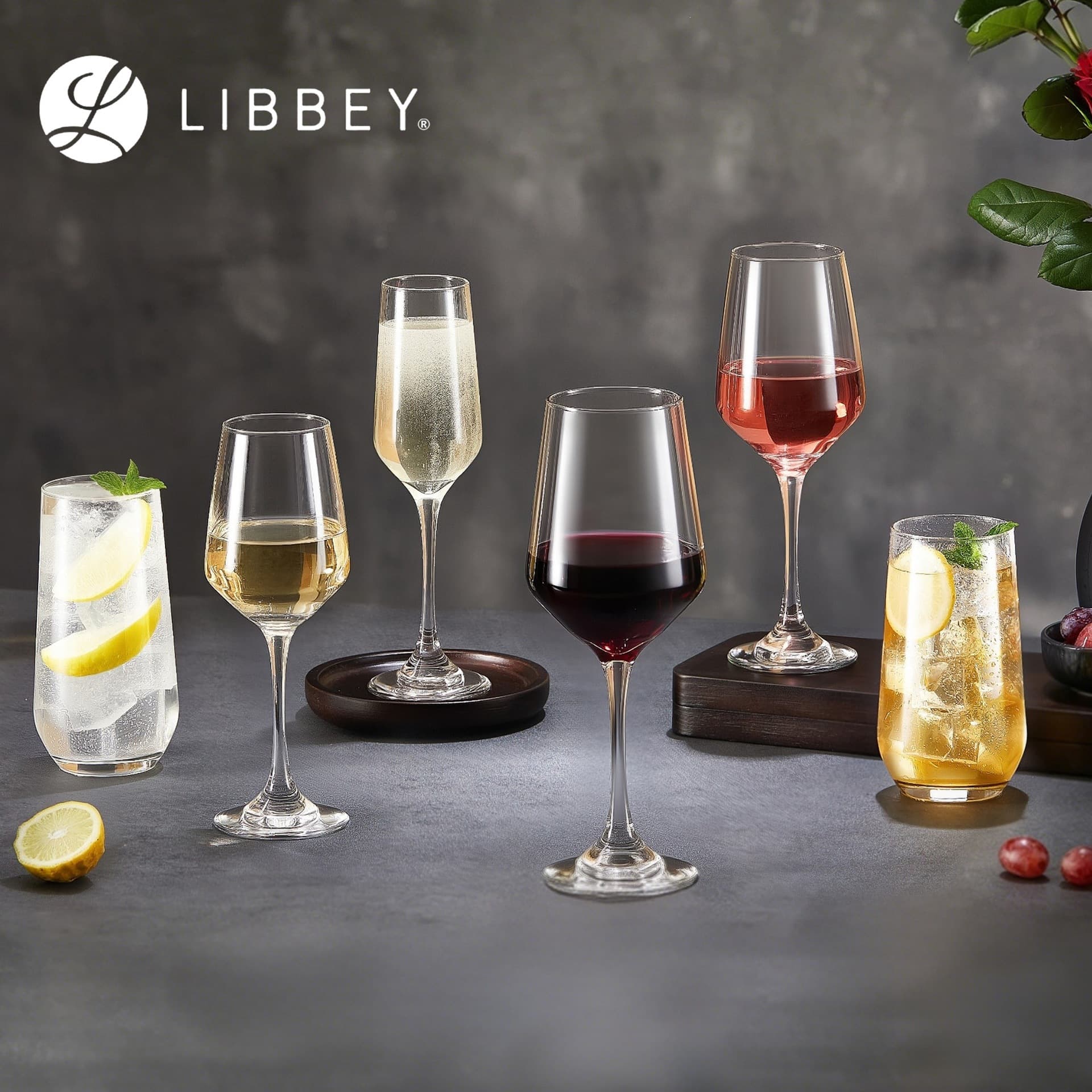 Libby Star Red Wine Glass Diamond-Shaped Wine Glass Creative Stemmed Glass Champagne Glass Faceted Mojito Cocktail Glass