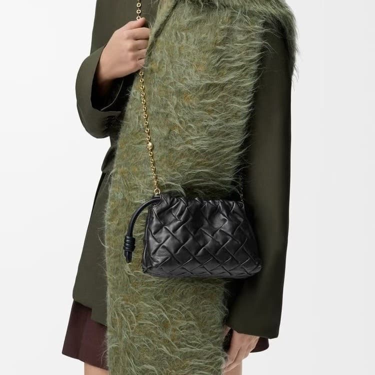Luojia Flamenco mini cloud bag star's same style versatile commuting magnetic drawstring chain cross-body clutch bag