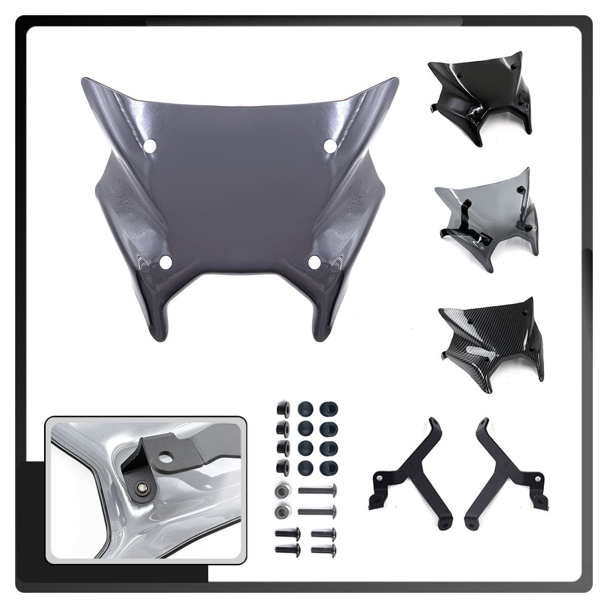 Suitable for Yamaha MT-09 SP 2024 25 Motorcycle Front Windshield Racing Front Windshield