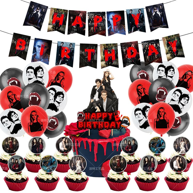Film and Creative Vampire Diaries Theme Party The Vampire Diaries Scene Decoration